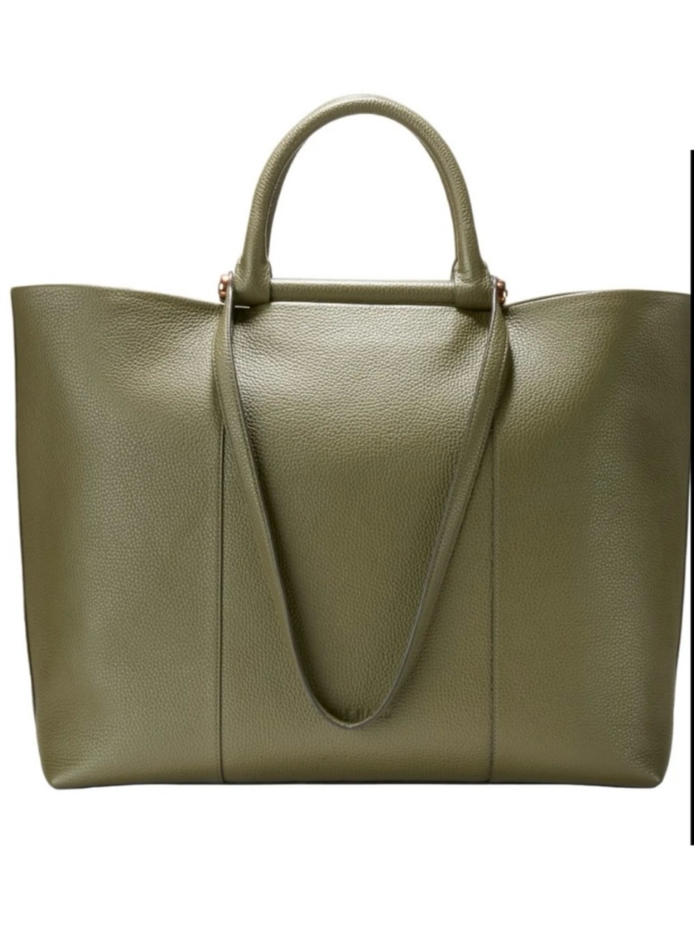 Cole Haan Olive Green Leather Tote NWOT